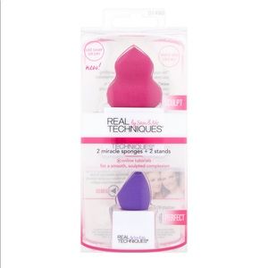 Real Techniques • Miracle Sponge & Stand Duo NWT